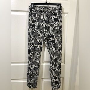 Calvin Klein Leopard Athletic pants Yoga gym pants workout pants women size L